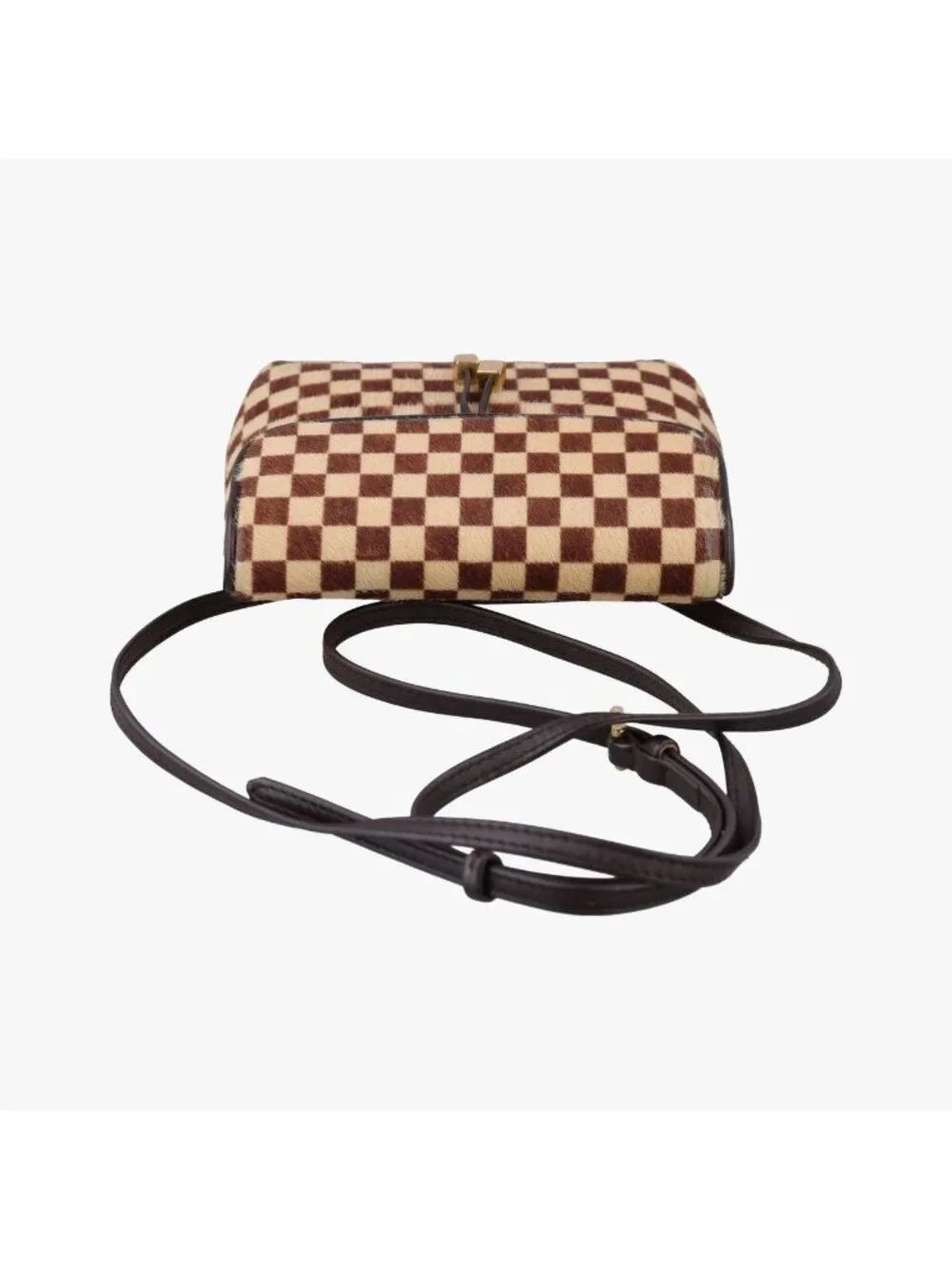 Louis Vuitton Gazelle Brown Ebene Damier Sauvage Calf Hair